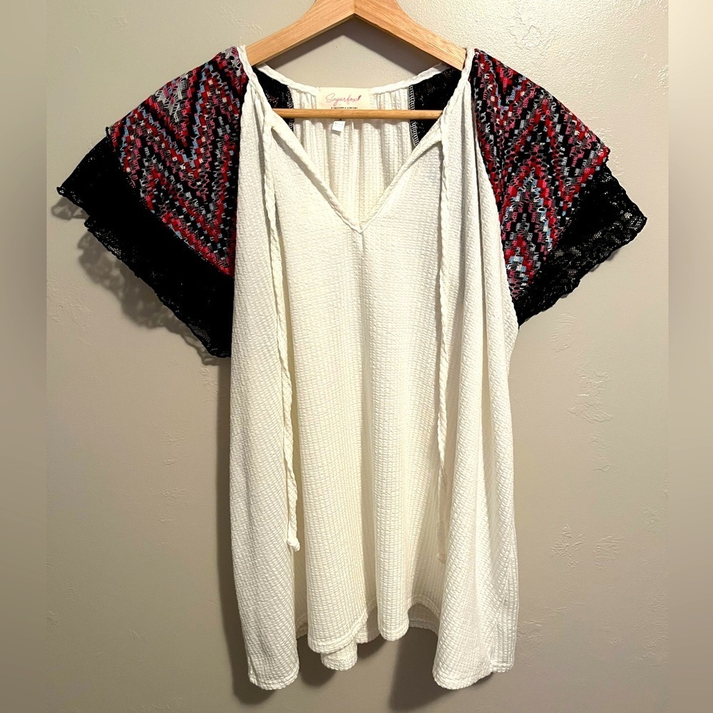 Sugarfox Chic Soul Flowy Top